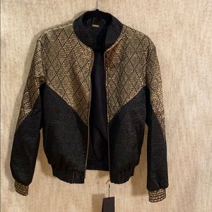 Dodo Bar Or Jacket Gold/Black Size M NWT